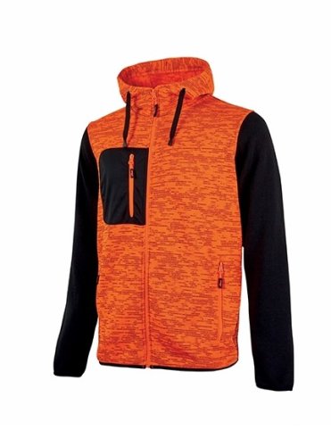 UPOWER felpa full zip RAINBOW EY174OF arancio - taglia S