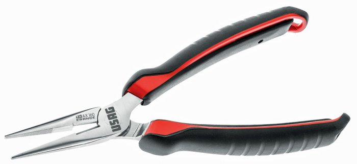 USAG 133 - Pinza A Becchi Mezzotondi Lunghi E Diritti, Perfetta Per Lavori Di Precisione - Foto 5