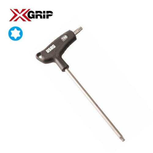 Serie 6 chiavi maschio TORX con impugnatura Usag 280 HXTX/SE6 X-Grip