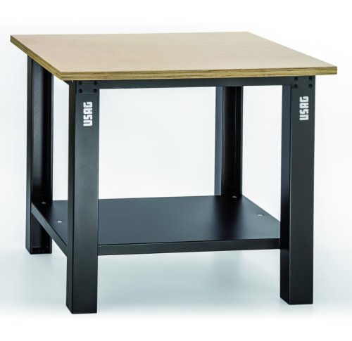 Banco da lavoro con piano in legno Usag 506 BL - mm 1000x700x850