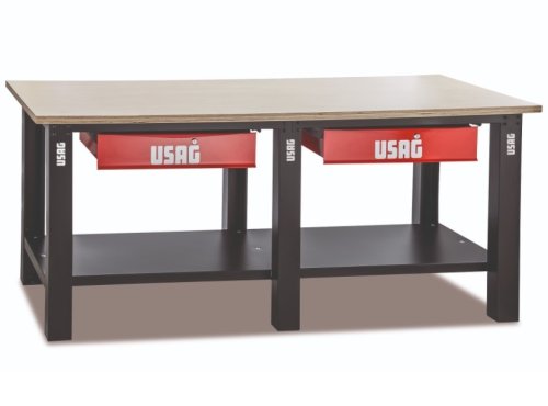 Banco da lavoro con piano in legno e cassetti Usag 506 BLC 2000