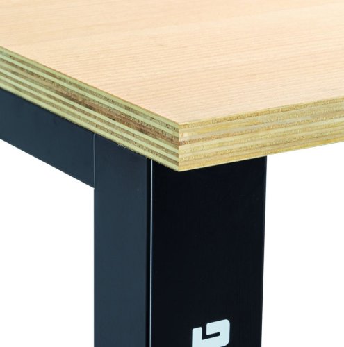 Banco da lavoro con piano in legno senza cassetti USAG 506TL (1,5m)