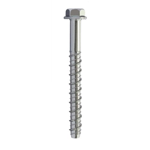 Vite TECFI HX21 testa esagonale con falsa rondella in acciaio zincato per fissaggio su calcestruzzo - ø mm 8x60