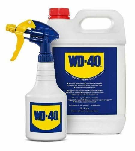 WD40 lubrificante sbloccante multifunzione tanica 5 litri con dosatore spray