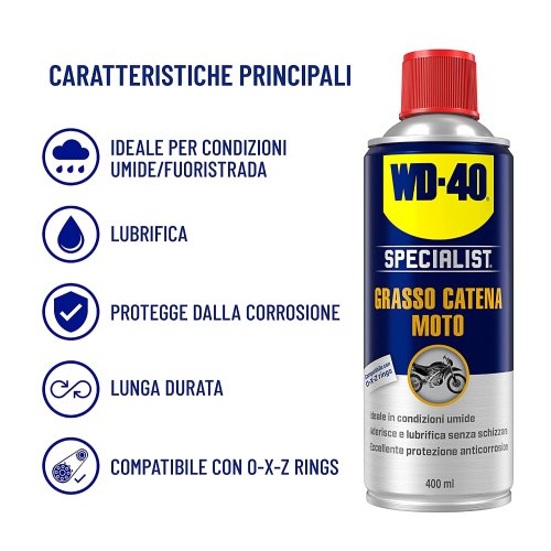 Grasso spray catena moto WD-40 Specialist 400 ml