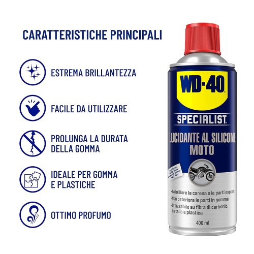 Lucidante spray al silicone moto WD-40 Specialist 400 ml