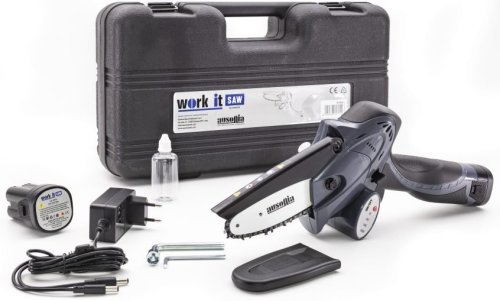 Motosega potatore giardino a batteria 2,6 Ah WORK IT SAW Ausonia 31705