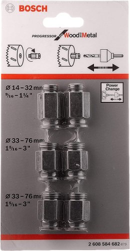 Set 6 adattatori per seghe a tazza Bosch 2608584682