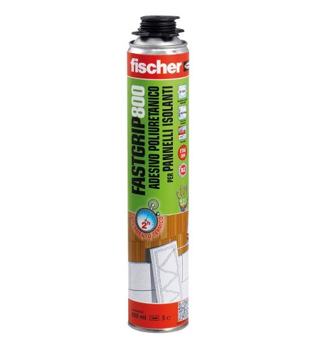 Adesivo poliuretanico per pannelli isolanti Fischer FASTGRIP 800