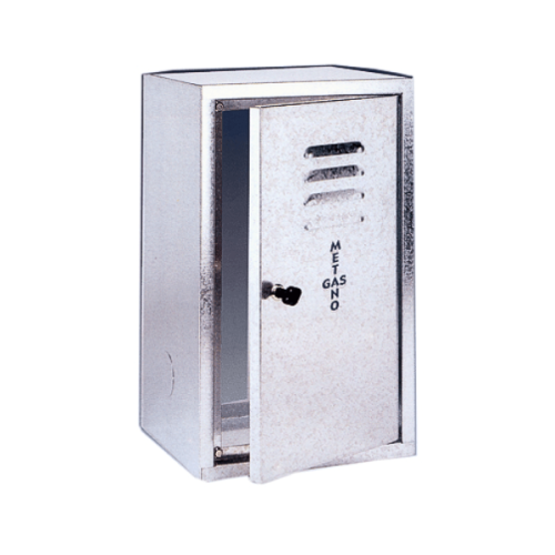 Armadietto cassetta per contatore del gas in lamiera zincata - cm H50 x L40 x P25