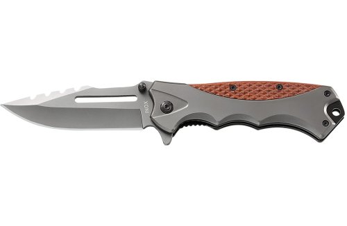 Coltello tascabile cm21 manico in legno e alluminio Ausonia 26565