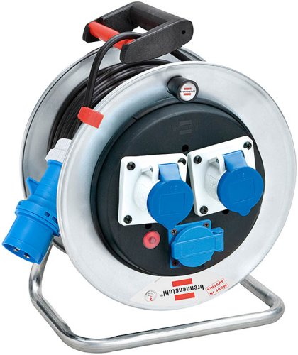 Avvolgicavo elettrico Brennenstuhl 230V 16A 3 prese CEE IP44 33m 3x2,5mm²