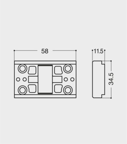 Basamento reggi anta (scaccia pensieri) Esinplast 2898.001