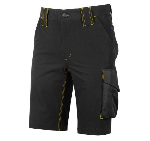UPOWER pantaloni corti bermuda MERCURY FU196BC nero - taglia M