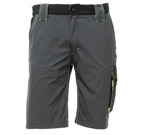 Pantaloni da lavoro bermuda Upower Mercury FU196RL grigio/verde - taglia L