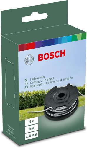 Bobina filo ricambio per tagliabordi Bosch 6m (1,6 mm) F016800351