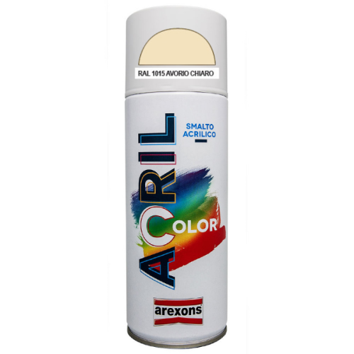 Colore acrilico spray Acril Color Arexons bombola 400ml - - bianco avorio RAL1015
