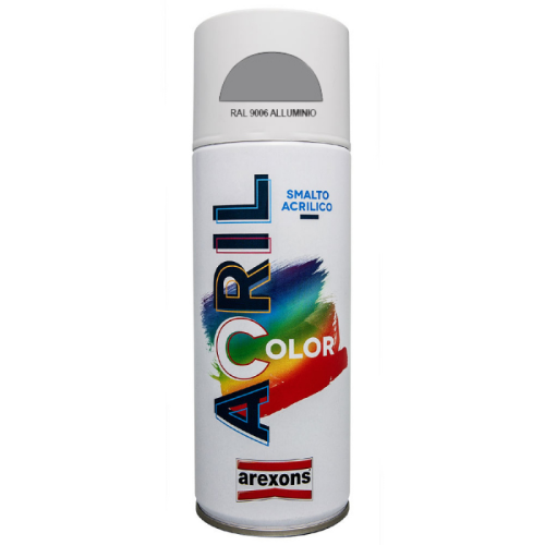 Colore acrilico spray Acril Color Arexons bombola 400ml - - alluminio RAL9006