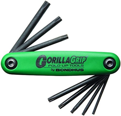 Serie 8 chiavi impronta stellare Torx BONDHUS 12632 GORILLA GRIP TF8S