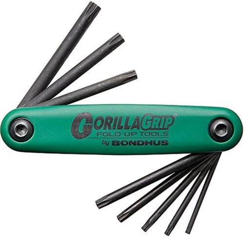 Serie 8 chiavi esagonali impronta stellare Torx BONDHUS 12634 GORILLA GRIP TF8