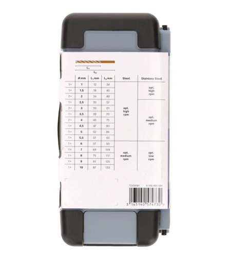 Set 18 punte per metallo Bosch PRO Stainless Steel HSS-Co