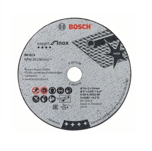 Disco da taglio inox per smerigliatrice Bosch Professional GWS 12V-76 (5 pz) ø 76 mm