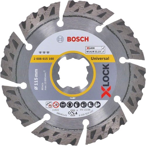 Disco diamantato Bosch X-LOCK Best Universal - ø mm 115x2