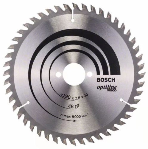 Lama circolare Bosch ø mm 190 Z48 foro ø 30 taglio legno