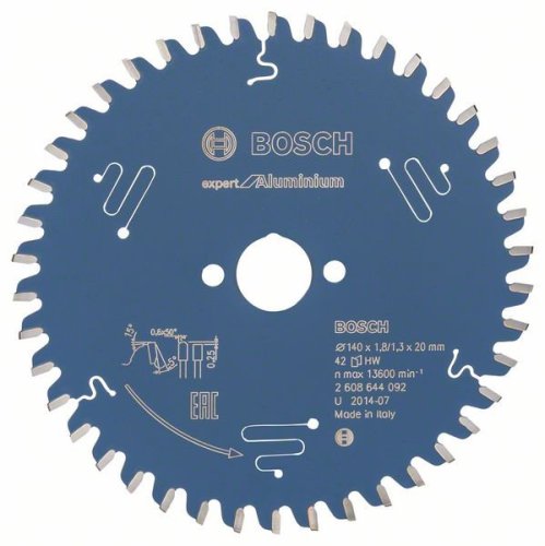 Lama circolare Expert Bosch ø mm 140 z42 foro ø 20 taglio alluminio