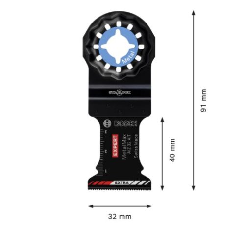 Lama per tagli dal pieno Carbide Bosch Expert Starlock AIZ 32 AIT Metal