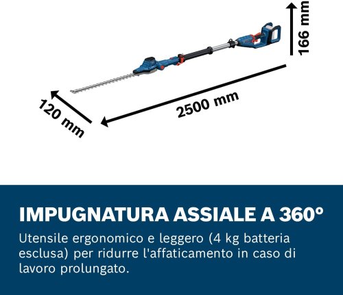  Bosch GHE 18V-50 TP Professional Tagliasiepi telescopico 18V - senza batteria