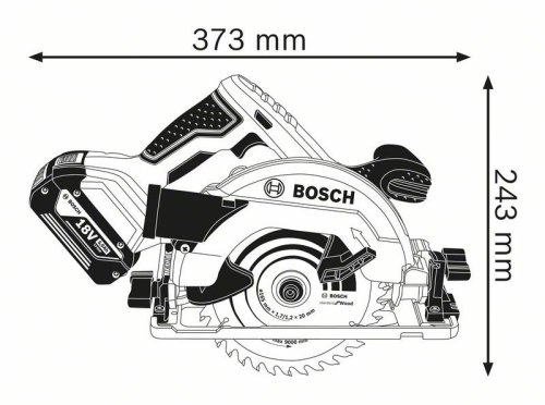 Sega circolare a batteria Bosch GKS 18V-57 G (senza batterie)