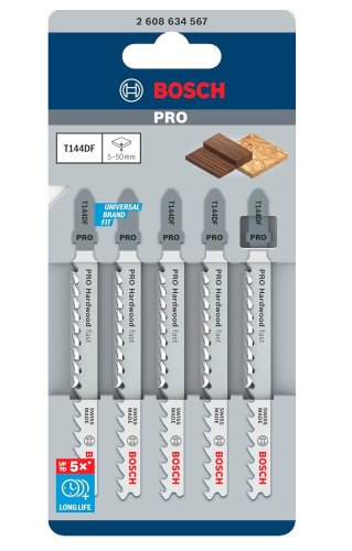 Lame Bosch Professional PRO T144DF per seghetto alternativo (5 pezzi)