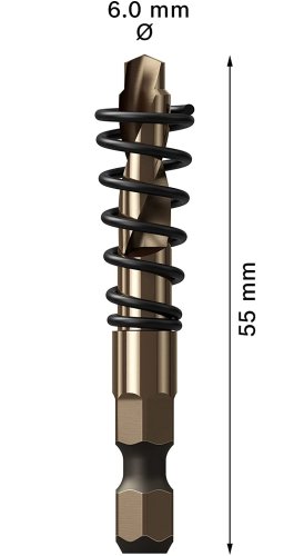 Punta di centraggio ø 6 mm per frese a tazza Bosch Expert Power Change Plus