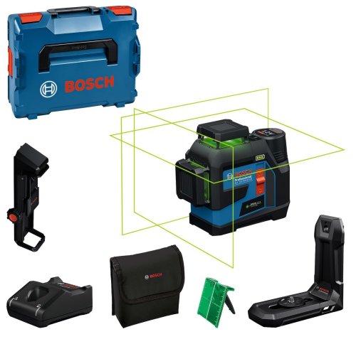 Livella laser a linee verdi Bosch GLL 12V-100-33 CG Professional