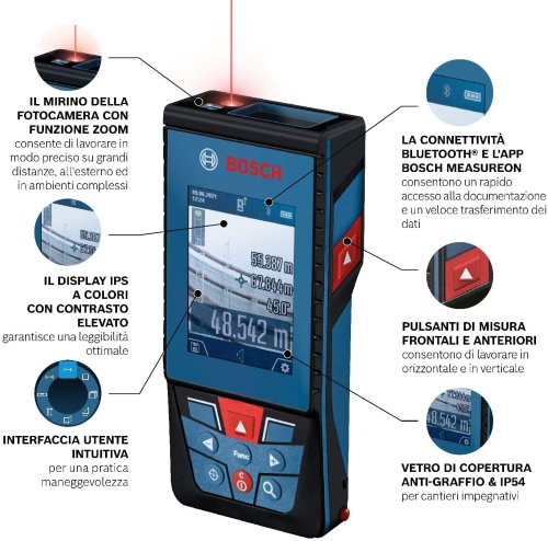 Distanziometro metro laser Bosch GLM 100-25 C - 0601072Y00