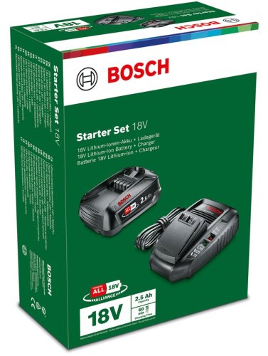 Bosch Starter Set 18V (batteria da 2,5 Ah + caricabatterie AL 1830 CV)