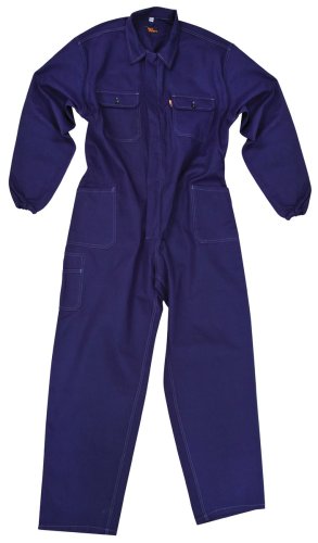 Tuta da lavoro in cotone 100% blu 6 tasche - taglia 46