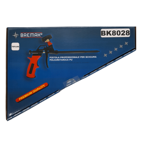 Pistola per schiuma poliuretanica con rivestimento in Teflon BREMAK BK8028