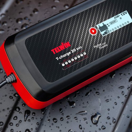 Caricabatterie e mantenitore auto-moto-furgone 12-24V Telwin T-Charge 20 EVO
