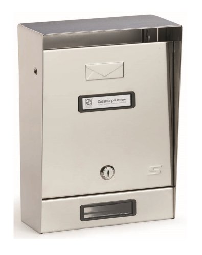 Cassetta postale bifacciale acciaio inox per recinzioni Silmec 10-009.25