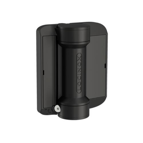 Cerniera chiudicancello pedonale Locinox SERVAL-SD-K 180° nera (coppia)