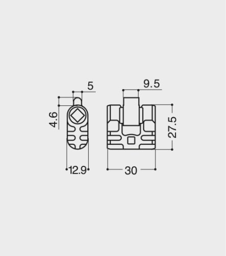 Cilindro di adattamento ovale (30 mm) Esinplast 099992134000