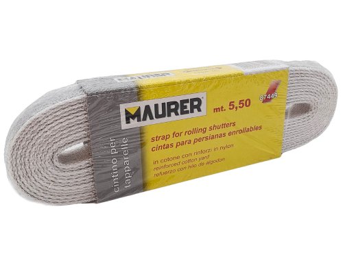 Cintino Maurer per tapparella in cotone misto nylon mm 22 - mt 5,5