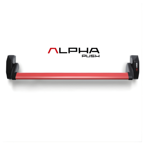 Maniglione antipanico Push Cisa ALPHA 5M001.10.0 un punto di chiusura nero