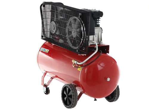 Compressore aria monofase 230V 2Hp bicilindrico 100 litri Fini MK102-100-2M