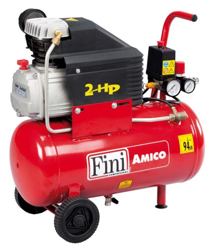 Compressore aria silenzioso 59dB 24 litri Fini Siltek TB 24/1,5 Hp - Cod.  B2CC304FNN557 - ToolShop Italia