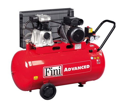 Compressore aria bicilindrico 50 litri monofase 2Hp Fini MK102N-50-2M