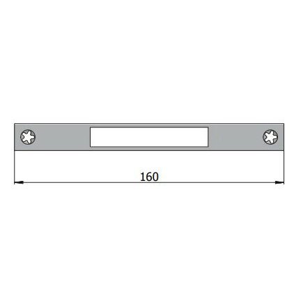 Contropiastra in acciaio Omec 01611/A mm 160x16x3