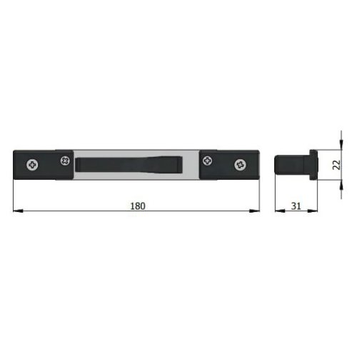 Contropiastra regolabile in acciaio inox Omec 02344/X